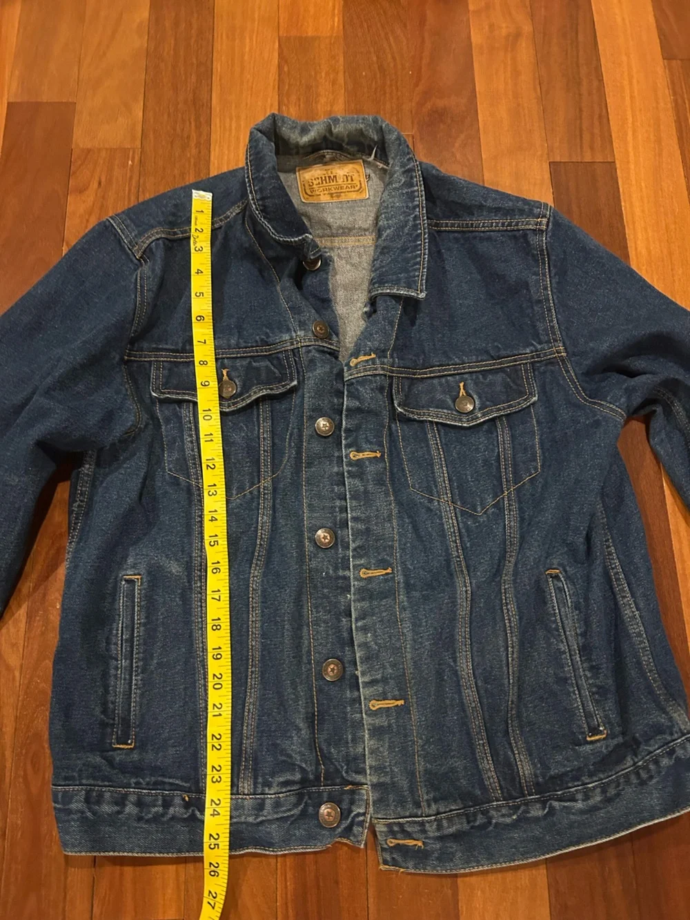 Schmidt Workwear Men's Dark Blue Denim Jacket - size XL